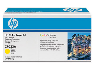 【クリックで詳細表示】hp/ヒューレット・パッカード CF032A プリントカートリッジ イエロー (CM4540)