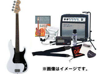 【クリックで詳細表示】Photo Genic エレキベース入門用 13点セット(DVD付き！) PB-240 WH SET 【送料無料】