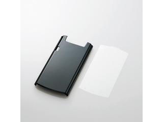 【クリックでお店のこの商品のページへ】ELECOM/エレコム PD-NCM2PVBK docomo MEDIAS WP(N-06C)用シェルカバー(液晶保護フィルム付) ブラック