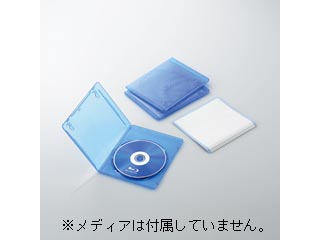 【クリックで詳細表示】ELECOM/エレコム CCD-BLUS103CBU スリムBlu-rayディスクケース (1枚収納タイプ 3枚セット) クリアブルー