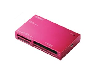 【クリックで詳細表示】ELECOM/エレコム MR-A003PN 53＋1メディア SDXC対応メモリカードリーダ ピンク