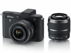 Nikon 1 V1 �_�u���Y�[���L�b�g �i�u���b�N�j�@N1V1WZBK�y����������萔�������I�z
