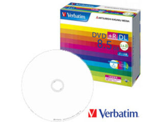 【クリックでお店のこの商品のページへ】Verbatim/バーベイタム データ用DVD＋R DL 8.5GB 2.4～8倍速 10枚スリムケース DTR85HP10V1