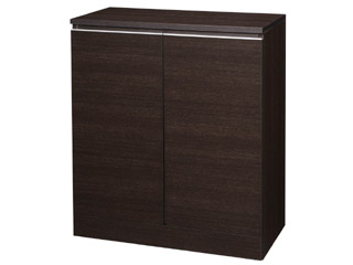 【クリックで詳細表示】完成品 リビングボード 扉タイプ LBS81D(ダークブラウン) 【送料代引き手数料無料の安心価格】