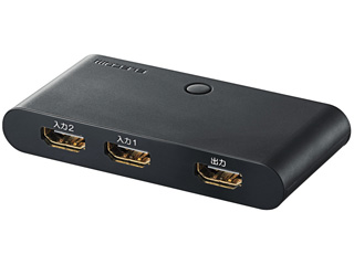 HDMI切替器 2ポート(入力:2/出力:1) フラストレーションフリーパッケージ DH-SW21BK/E ブラック