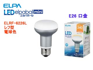 【クリックで詳細表示】朝日電器/ELPA ELRF-6226L レフ型 E26口金 電球色