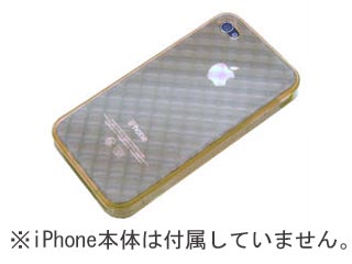 【クリックで詳細表示】RIX/リックス RX-IPTDPH4YE iPhone4専用 TPUダイアカットパターンセミハードケース クリアイエロー