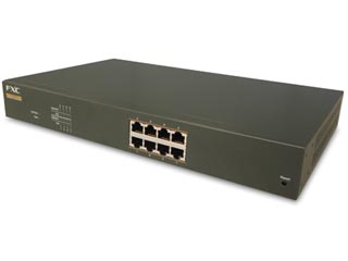 【クリックで詳細表示】FXC ES1008PEH 8ポート 10/100/1000Mbps スマート機能付PoEスイッチ(IEEE802.3at)