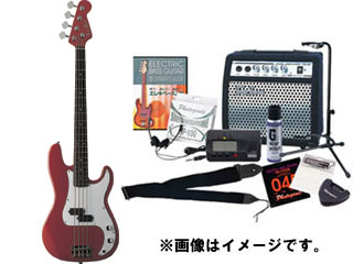 【クリックで詳細表示】Photo Genic エレキベース入門用 13点セット(DVD付き！) PB-240 MRD SET 【送料無料】