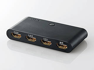HDMI切替器 3ポート(入力:3/出力:1) フラストレーションフリーパッケージ DH-SW31BK/E ブラック
