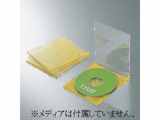 【クリックで詳細表示】ELECOM/エレコム CFC-01YL01 スリムCDケース(同色3枚セット) イエロー01