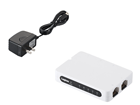 LAN-SW05/PSW 5�|�[�g 100BASE-TX�Ή� ���^�X�C�b�`���O�n�u miniUSB-AC�A�_�v�^���A�z���C�g
