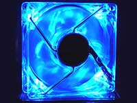 OWL-FY0825L(BL)/II 80mm�p�P�[�X ����u���[LED�t�@�� �É�2�Z�b�g