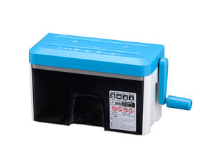 【クリックで詳細表示】【A4 2枚 お手軽な手動タイプ！CD・DVD・カードもOK！】マイクロカットハンドシュレッダー HS-KRM2TK