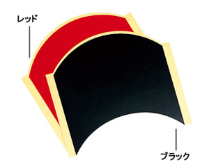 【クリックで詳細表示】Butterfly/バタフライ 71770 半円ラケット・シート/ブラック 6枚セット