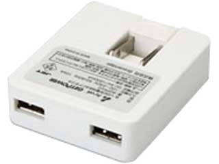 AGP5V2 GETPOWER USB�[�d�Ή�AC�A�_�v�^�iUSB 2�|�[�g�j