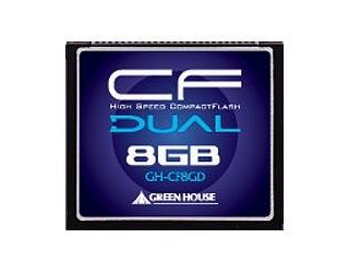 【クリックで詳細表示】GREEN HOUSE/グリーンハウス GH-CF8GD 233倍速コンパクトフラッシュ 8GB