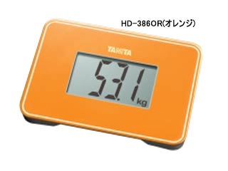 【クリックで詳細表示】TANITA/タニタ HD-386OR《スモールスケール》体重計 オレンジ