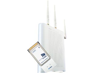 MZK-W04N-PK 300Mbps ����LAN���[�^��PC�J�[�h�Z�b�g