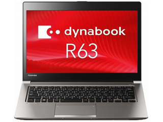 【クリックでお店のこの商品のページへ】Core i3搭載13.3型ノートPC ダイナブック dynabook R63 PR63BGAA637AD1H