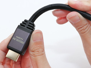 HDC-PR30/BK(ブラック) ミヨシ(MCO) プレミアムHDMIケーブル メッシュケーブルタイプ「HDC-PR」 3m