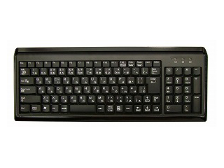 【クリックでお店のこの商品のページへ】Owltech/オウルテック OWL-KB103L1(B) 日本語 103キー キーボード(ブラック)