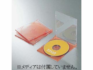 【クリックで詳細表示】ELECOM/エレコム CFC-01RD01 スリムCDケース(同色3枚セット) レッド01