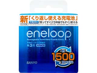 エネループ HR-3UTGA-4BP 単3形充電式ニッケル水素電池 eneloop