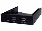3.5�C���`�x�C �[�d��pUSB�|�[�g�t��USB3.0���݃u���P�b�g �u���b�N OWL-BRKT18(B)