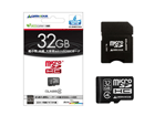 GH-SDMRHC32G4 microSDHC/�}�C�N��SDHC�J�[�h Class4�Ή� 32GB ��SD�J�[�h�ϊ��A�_�v�^�t��