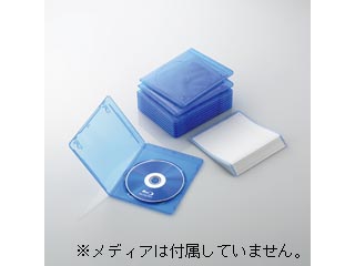 【クリックで詳細表示】ELECOM/エレコム CCD-BLUS110CBU スリムBlu-rayディスクケース (1枚収納タイプ 10枚セット) クリアブルー