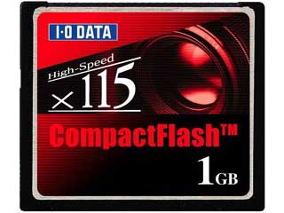 【クリックで詳細表示】I・O DATA/アイ・オー・データ CF115-1G コンパクトフラッシュ 1GB