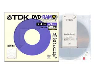 【クリックでお店のこの商品のページへ】TDKマーケティング DRAM94Y4B1S●DVD-RAM(カートリッジタイプ)