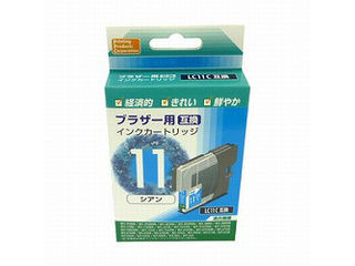 【クリックで詳細表示】PPC 汎用インク ブラザー用 LC11用 PP-BLC11C シアン