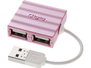 【クリックで詳細表示】ロアス UH-2274P 4ポートUSBハブ ピンク