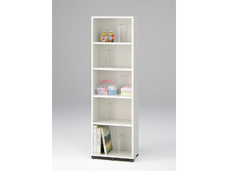 【クリックで詳細表示】MARUKA/マルカ 【収納ラック】 E-STYLE RACK(イースタイルラック) EST-スライドラック1545 ホワイト 【組立家具】