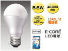 LDA6L/3�u�C�[�E�R�A�vLED�d�� ��ʓd���`5.6W �d���F