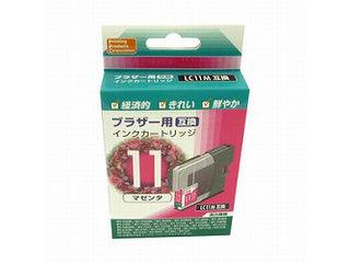 【クリックで詳細表示】PPC 汎用インク ブラザー用 LC11用 PP-BLC11M マゼンタ