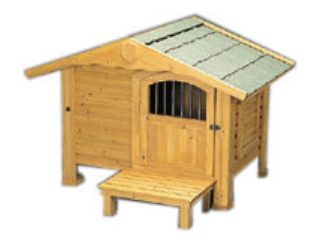 【クリックでお店のこの商品のページへ】アイリスオーヤマ ロッジ犬舎 RK-1100 ブラウン