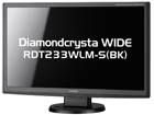 23�^�O���A���C�h�t��HD�Ή�LED�t���f�B�X�v���C RDT233WLM-S�iBK�j �u���b�N