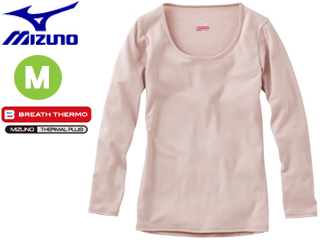 【クリックで詳細表示】【期間限定セール】 ＜br＞ mizuno/ミズノ 【入荷しました】75CW401-49 BT LS レディース ラウンドネック 長袖 【M】 (ベージュ) ＜br＞ 【ブレスサーモ】【防寒】【冬】