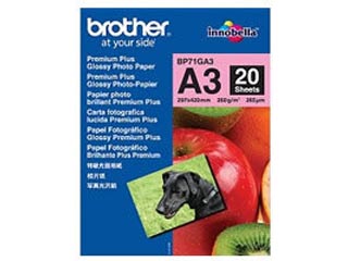 【クリックで詳細表示】brother/ブラザー BP71GA3 写真光沢紙 A3 20枚