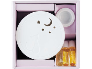 【クリックでお店のこの商品のページへ】コンセントアロマライトセット/32141/ネコ