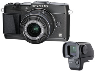 【クリックでお店のこの商品のページへ】＜br＞ OLYMPUS/オリンパス OLYMPUS PEN E-P5 ズームレンズキット(ブラック) 【送料代引き手数料無料！】