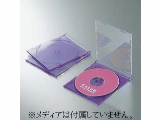 【クリックで詳細表示】ELECOM/エレコム CFC-01PU03 スリムCDケース(同色3枚セット) パープル03