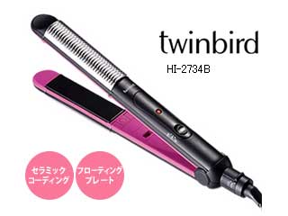 【クリックで詳細表示】TWINBIRD/ツインバード HI-2734B ヘアアイロン(ブラック)
