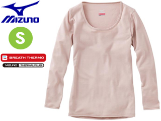 【クリックで詳細表示】【期間限定セール】 ＜br＞ mizuno/ミズノ 【入荷しました】75CW401-49 BT LS レディース ラウンドネック 長袖 【S】 (ベージュ) ＜br＞ 【ブレスサーモ】【防寒】【冬】