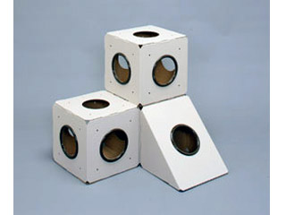 【クリックでお店のこの商品のページへ】IRIS OHYAMA/アイリスオーヤマ 【キャットプレイBOX 】CAB-31/ベージュ