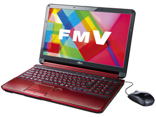 15.6型ノートPC LIFEBOOK/ライフブック FMVA54ER AH54/E ガーネットレッド