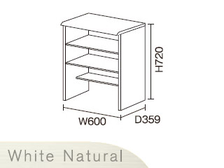 【クリックで詳細表示】ビクターインテリア 【ニューワークスタジオ】 スペースデスク DD-S450-WN(ホワイトナチュラル)
